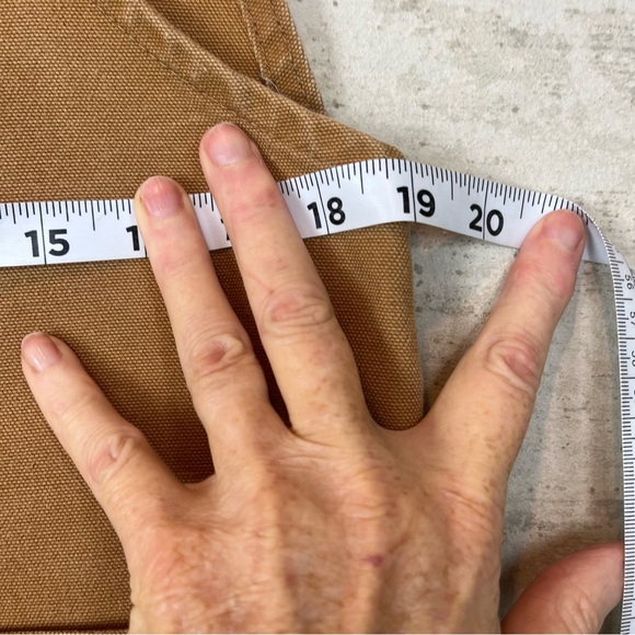 Vintage Mens Carhartt Double Knee Duck Canvas Bib Overalls - Picture 14 of 16